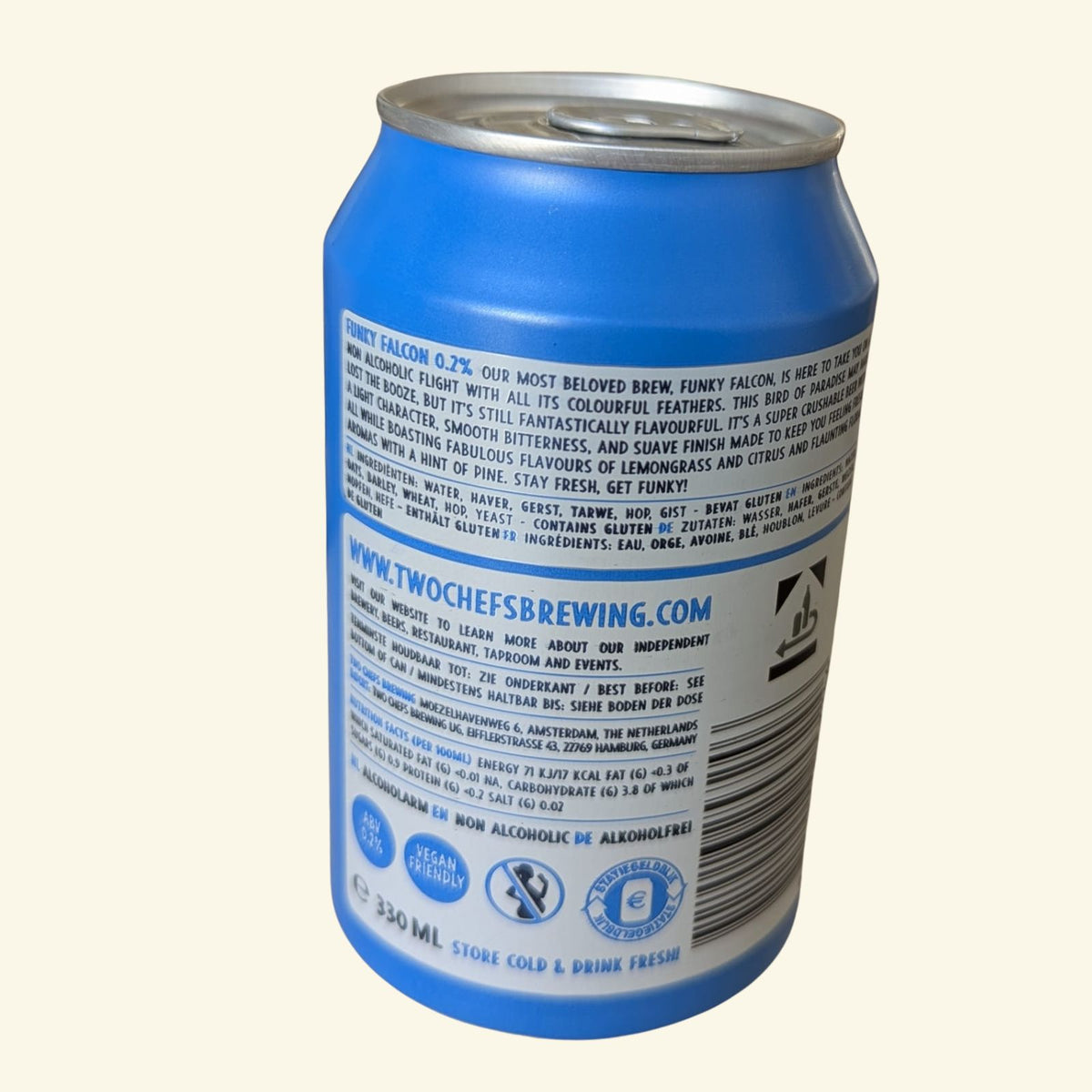 Two Chefs Brewing Funky Falcon 0,2% - Pale Ale sans alcool 33 cl