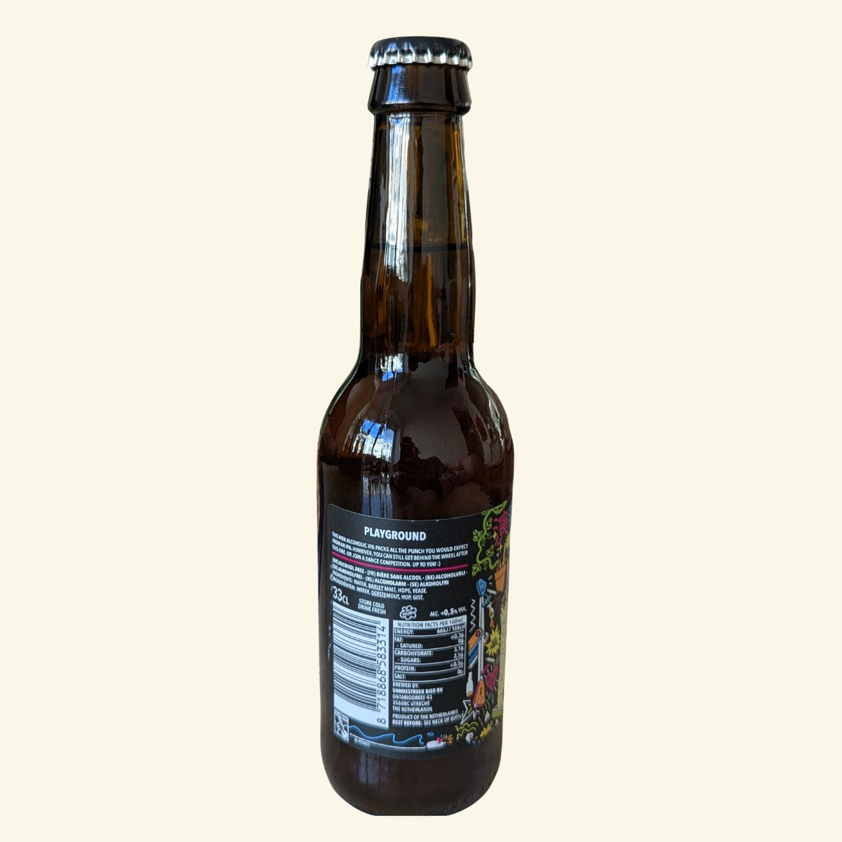 Vandestreek Playground IPA Non-Alcoholic 0,5% - IPA sans alcool artisanale