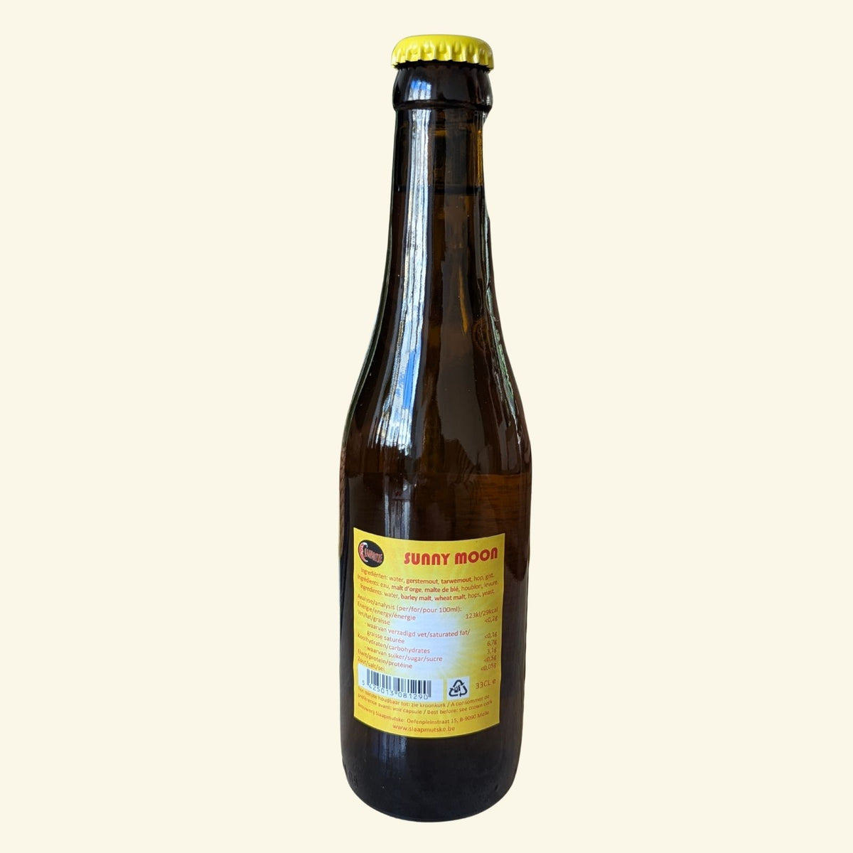 Slaapmutske Sunny Moon 0,3% - Bière blonde belge sans alcool