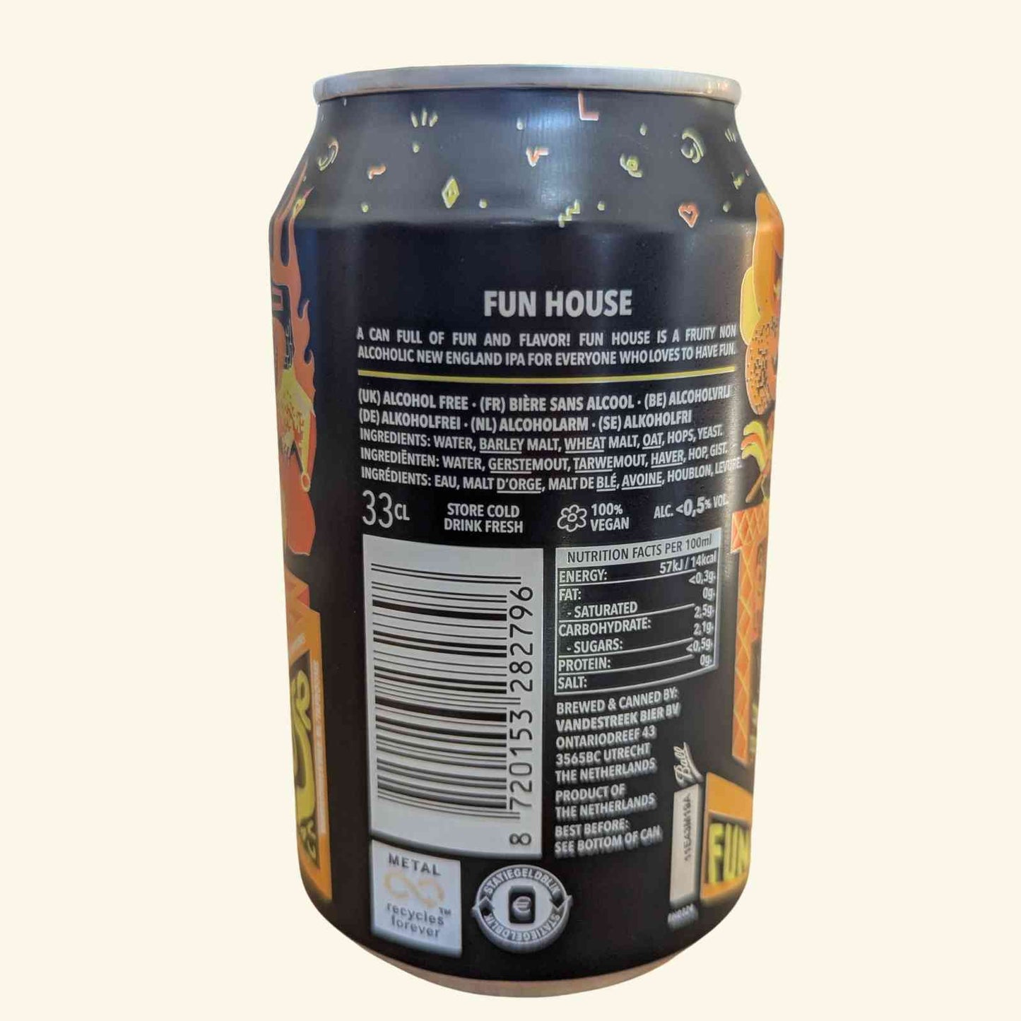 VandeStreek Fun House Non Alcoholic NEIPA : Une explosion houblonnée sans compromis
